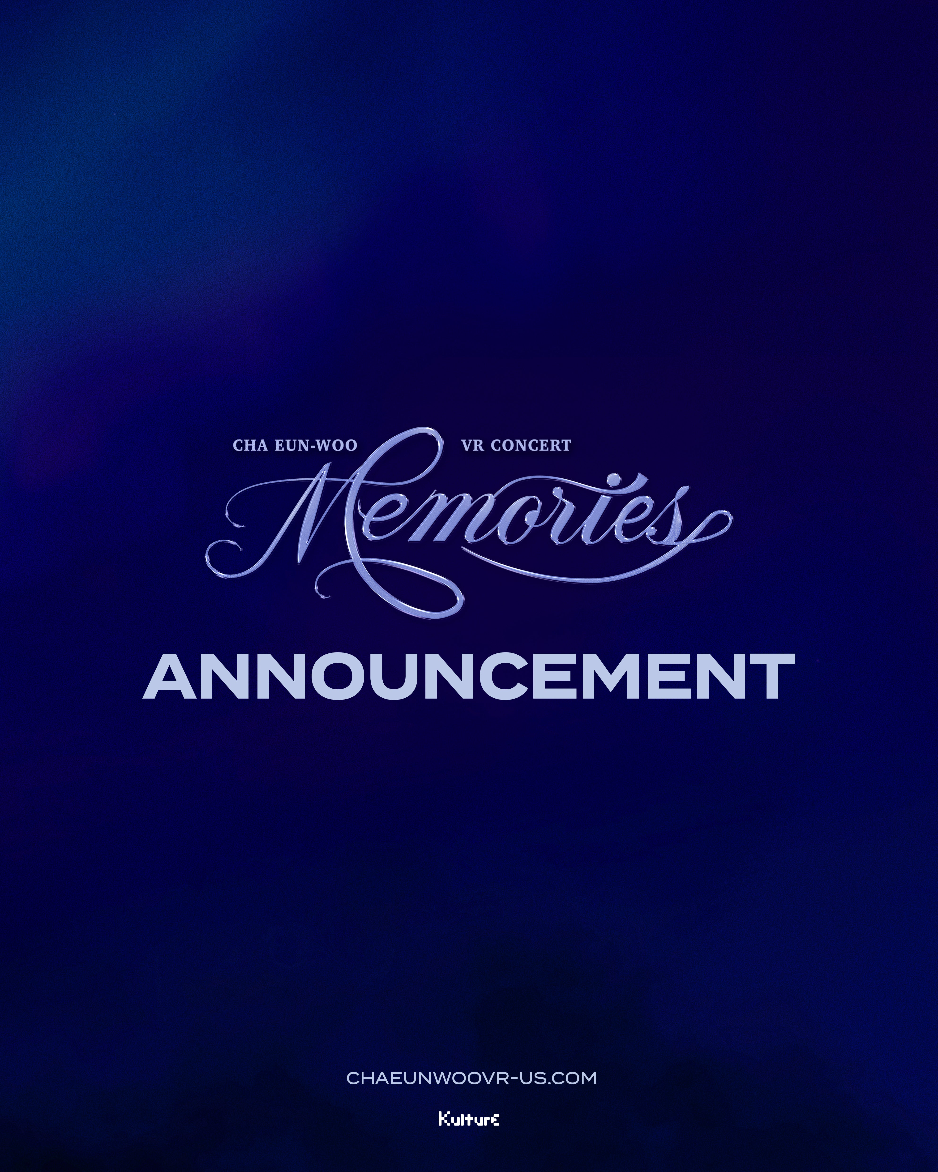 CHA EUN-WOO VR CONCERT : MEMORIES　韓国限定特典 CHA EUN WOO PHOTOCARD POSTER 2025 VR CONCERT : MEMORIES IN